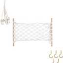 Cabilock Hanging Basket Woven Fruit Veggies Hanger Kitchen Hanging Storage Pendant