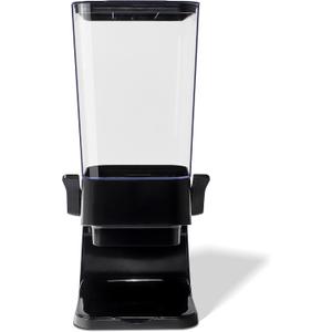 Cereal Dispenser Countertop, 5L Kitchen Organization Cereal Containers Storage, Desktop Candy Dispenser Plastic Cereal Dispenser, Snack Containers Can Hold Granola, Dry Food, Grain (Black, 1Pc)