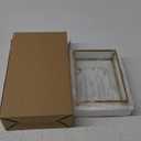 HighFree Gold Glass Photo Box - Vintage Photo Storage Organizer - Keepsake Display Box - Clear Jewelry Glass Box - Home Decor Box for Trinket Rings Bracelet (Medium)