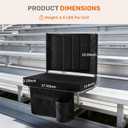 Sweetcrispy 2-Pack Stadium Seats with Back Support, Bleacher Chairs, Black