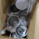 YOUKE OLA 7Pack Sublimation Tumblers 40oz with Handle and Straw Lid Blanks Stainless Steel Insulated Large Tumbler Bulk Coffee Travel Cups for Tumbler Heat Press Sublimation Oven Printing, White