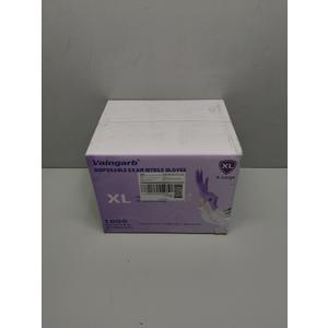 Vaingarb Nitrile Exam Gloves 1000 Count X-Large Purple Disposable Medical Gloves Latex Free Case of Powder Free Examination Glove