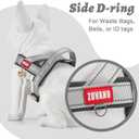 Escape-Proof Dog Harness Medium Size Dog Soft No Pull Padded Lightweight Reflective Adjustable Breathable Mesh Harness with Handle - Step in Medium Sized Vest Harness for Puppy, Gray, M