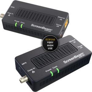 ScreenBeam Bonded MoCA 2.5 Network Adapter for Highest Speed Internet, Ethernet Over Coax - Starter Kit (Model: ECB7250K02)