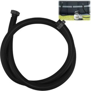 Frienda 10 ft Swimming Pool Replacement Hose - 1.5" Diameter Plastic Above Ground Hose Replacement Accessory for Home, Swimming Pool, Filter Pump, Saltwater Systems(Black)