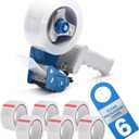 Heavy Duty Packing Tape with Dispenser - 1.88 Inch x 65 Yards, 6-Pack Clear Packaging Tapes, Durable Tape Dispenser for Secure Sealing, Ideal for Moving and Shipping
