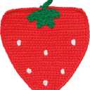 Jubilee Berry Sweet Crochet Coasters Set of 4 Assorted - W4.5 x H5in