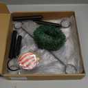 Christmas Metal Cocktail Tree Stand, 3 Tier Lighted Tree Drink Holder with 12Pcs Wooden Christmas Ornaments, 12 Holders Tree Tower Stand for Champagne Martini Cup for Xmas Party Holiday Table (Black)