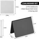 12 Pack 4"x3"Mini Chalkboard Signs for Chalk Sign for Food - Party - Buffet - Table Sign Chalkboard - Wedding - Bakery - Small