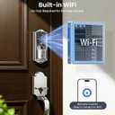 Veise VE027 Built-in Wi-Fi Smart Lock, Fingerprint Keyless Entry Front Door Lock, App Remote & Voice Control, No Hub Needed, Touchscreen Keypad Deadbolt, IP65 Waterproof, BHMA Grade 3, Satin Nickel