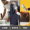 Conair Handheld Garment Steamer for Clothes - Power Steam: Small Size, Big Power - Great for Home, Office, or Travel with Dual Voltage for Worldwide Use, Mint Green
