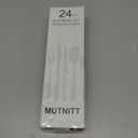 MUTNITT Silverware Set with Steak Knives Service for 4,Stainless Steel Flatware, Mirror Polished Cutlery Utensil Set for Home Kitchen Eating Tableware, Include Fork Knife Spoon, Dishwasher Safe, 24 Pieces