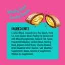 Bonkers Cat Bites, Crunchy & Soft Seafood & Eat It! Flavor Treats, Low Calorie, Training or Food Topper, 3 OZ Resealable Bag for All Breeds and Ages (BBD AUG 10/2027)
