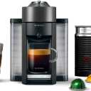 Nespresso Vertuo Coffee and Espresso Machine by De'Longhi with Milk Frother, 1000 Milliliters, Graphite Metal