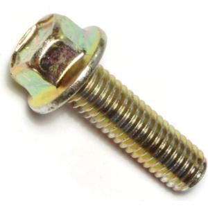 014973240387 Grade 8 Coarse Hex Flange Bolts, 7/16-14 x 1-1/2, Piece-5,Yellow