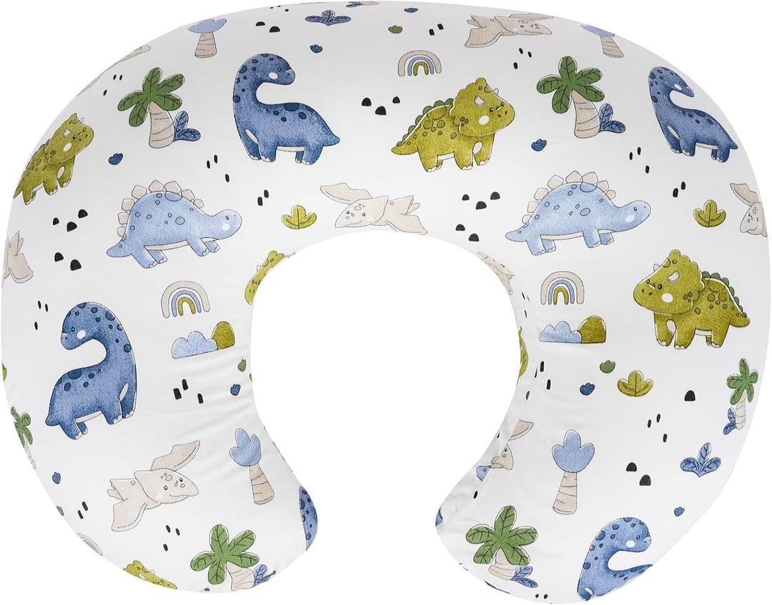 Nursing Pillow & Breastfeeding Pillow Ergonomic C-Shape for Breastfeeding & Bottle Feeding, Standard Size Breathable with Washable Cover, Hypoallergenic,Tummy Time & Sitting Support (0-12Months)