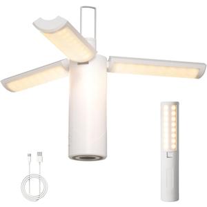 Clearance Camping Light, 220LM Rechargeable Battery Powered Lantern with 3 Modes, Magnetic Base, USB-C Charging, Portable Tent Flashlights Perfect for Camping, Hiking, Emergency, Camping Accessories