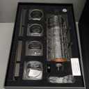 Kollea Slot Whiskey Decanter Set for Men, 50.7 Oz Casino Style Whiskey Decanter with 4 Dice Glasses, Birthday Gifts for Men Dad, Him, Boyfriend, Guy, Dispenser for Anniversary, Bar Christmas