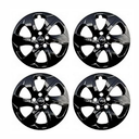 Hubcaps Compatible with Toyota RAV4 2019-2024; 17 inch Wheel Covers; Set of 4 Packs (Black&Silver Crossover Set)