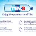 TEN Alkaline Spring Water, pH 10, High in Electrolytes, 16.9 Ounce Bottle (Pack of 24)