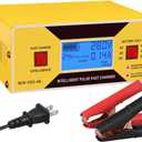 Car Battery Charger Automatic, 6/8/12/14/16/24V Adjustable Voltage Battery Charger 0-10A, Battery Maintainer, Smart Trickle Charger for Golf Cart, Car,Automotive,Motorcycle,Lawn Mower,Marine,Boat,ATV