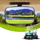 Universal Golf Cart Wide Rear View Mirror 8.07'' x 5'' Wide Panoramic Rearview Mirror for EZGO Club Car Yamaha