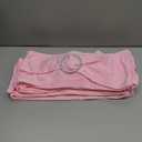 Albassa Chair Sashes Spandex Stretch Chair Bows with Buckle Slider for Wedding Party Decorations (Pink, 25PCS)