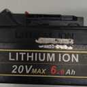 6.0Ah Replace Battery for DeWalt 20V Battery, High-Capacity Lithium Baterias Compatible with DeWalt 20V Max Battery DCB206 DCB205 DCB207 & 20 Volt DCF/DCD/DCG Series Power Tools