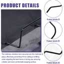 2 Pack 63003441 Mattress Retainer Bar(19 inch Across), Foot Retainer Bar for Tempur-Pedic Ergo, Not Suitable for Lifting the Adjustable Bed - Black