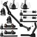 SCITOO 14pcs RWD Front Suspension Kit Idler Arm Inner Outer Tie Rod End Adjusting Sleeve Sway Bar Link Ball Joint Drag Link Fit 1996-2003 For Chevy S10 1996-2001 For GMC Jimmy 1996-2003 Sonoma
