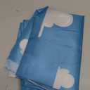 8x6ft Cartoon Boy Story Theme Photography Backdrop Kids Birthday Party Decoration White Clouds and Blue Sky Photo Background Photo Studio Props