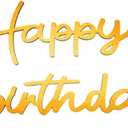 Happy Birthday Letters - Gold