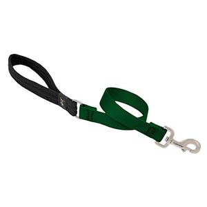 Traffic Leash by Lupine in 1" Wide Green 2-Foot Long with Padded Handle