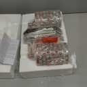 Doraimi Lighting 2 Pack Polyhedral Crystal Metal Pendant Ceiling Chandelier Wall Sconce Lamp Replacement Covers Shade Fixture Brushed Nickel Finish,1.66" Fitter Size,7.9" high*4.8" Diameter