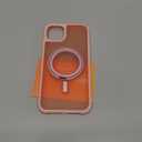 360 Magnetic Swivel Ring for iPhone 14 Plus case, Built-in Metal Stand and Ring Holder, Magsafe Compatible, Military Grade Protection, Shock and Vibration Resistant-Pink