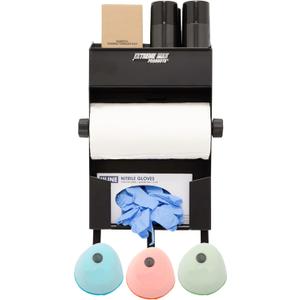 Extreme Max 5001.6552 Wall-Mount Aluminum Air Filter Cleaning Station for Enclosed Trailer, Shop, Garage, Storage - Black
