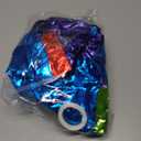 Blue Red Number Balloon Set Birthday Decor, Include 40 Inch Blue Red Number 7 Balloon, Mushroom Foil Balloon, Square and Star Foil Balloons for Birthday Decoration Supplies (Number 7)