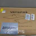Vayepro 2-Burner Griddle Pan with Glass Lid - Nonstick Stovetop Griddle for Gas & Glass Cooktops - Aluminum Camping Grill Pan for Breakfast (Pancakes/Eggs/Bacon) (22"L x 12"W x 1.77"Th)
