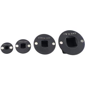 4PCS Low Profile Impact Socket Adapter Set. Drive Ratchet Adapter Set (1" to 3/4", 3/4" to 1/2", 1/2" to 3/8",and 3/8" to 1/4"