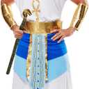 EraSpooky Mens Egypt Pharaoh Costume Halloween Ancient Egyptian Emperor Outfit Ancient God Adult, Size L