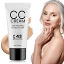 CC Cream for Older Women, Skin Tone Adjusting CC Cream Spf 43, CC Creams Self Adjusting for Mature Skin, Even Complexion, Conceals, Moisture & Anti Aging, For All Skin Types (1 Pack)