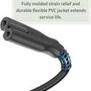 AC Power Cord Replacement Sony PS5/ PS4, PS5/ PS4/ PS3 Slim / PS3 Super Slim, PlayStation 5/4 /3 Slim, Xbox Series S/X, Xbox One S/X Game Consoles - UL Listed