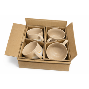 Bosmarlin Ceramic Coffee Mug Set Of 4, 16 Oz, Coffee Cups with Big Handle, Microwave Safe, Unique Reactive Glaze