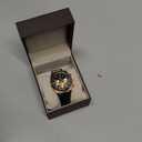 NAVIFORCE Sport Watches for Men Analog Quartz Chronograph Leather Strap Wrist Watch (Coffee)