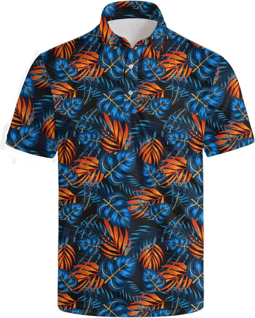 Golf Polo Shirts for Men Athletic Golf Polos Short Sleeve Performance Golf Shirts (L) Golf Polo Shirts for Men Athletic Golf Polos Short Sleeve Performance Golf Shirts (L)