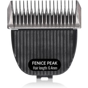 FENICE PEAK 5FC Low Noise Pet Dog Grooming Clippers Replacement Blade Ceramic Edge Detachable Steel Pet Clipper Blade with Cutting Length of 6.4mm 1/4'' (1 Count)
