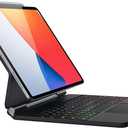 doqo Keyboard case for iPad Air 11(M2/M3) 2024 2025,Air 5th,4th and iPad Pro 11(4th,3rd,2nd,1st Gen),Magic Keyboard case with trackpad for iPad Pro 11,iPad Air 11,4,5th Gen Slim Wireless Backlit Black