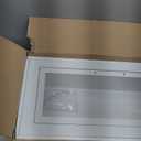 Zonon 1 Pcs Semi Recessed Fire Extinguisher Cabinet White Industrial Architectural Wall Cabinet, Door with Handle Version for 10 Pound Dry Chemical Fire Extinguisher