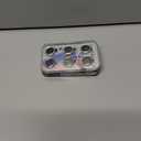 2 x AGVEE 3+3 6 Pack for iPhone 15 6.1" / 15 Plus 6.7" Camera Lens Cover Protector, Metal Ring 9H Tempered HD Glass Camera Cover Protector Film, Silver