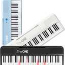 The ONE Smart Keyboard COLOR 61 Lighted Keys Piano Keyboard, Electric Piano for Beginners with 256 Tones, 64 Polyphony, Built-in LED Lights and Free Apps (Black), 35.12 inches x 11.73 inches x 3.37 inches